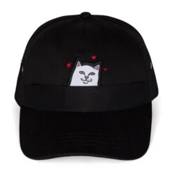 RIPNDIP Nermal Loves 6 Panel Hat - Black