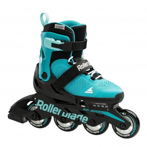 Rollerblade Microblade Adjustable Kids Skates - Aqua/Black