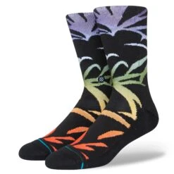 Stance Palmer All Gender Crew Washed Black Socks