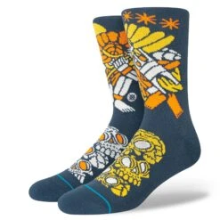 Stance DJ Warrior Crew Blue Socks