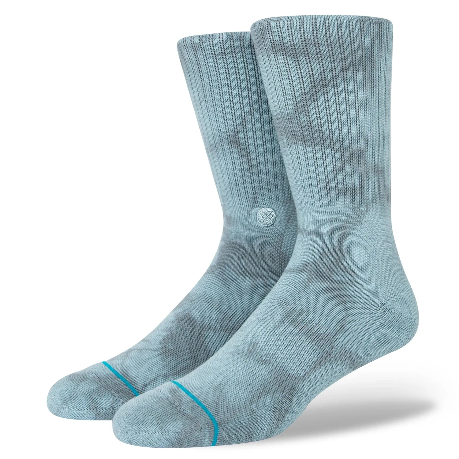 Stance Icon Dye Crew Blue Steel Socks