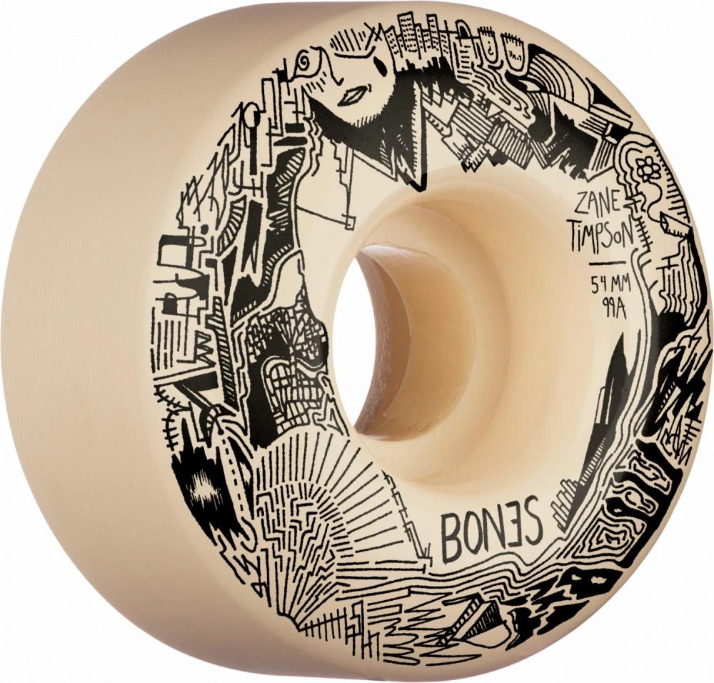 Bones STF Timpson Memorial V4 Wide Skateboard Wheels - 54mm 99a