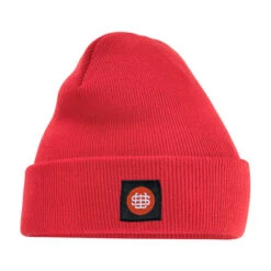 Slick's Monogram Beanie - Bright Red