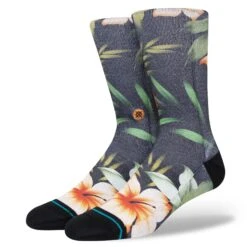 Stance Cabana Crew Washed Black Socks