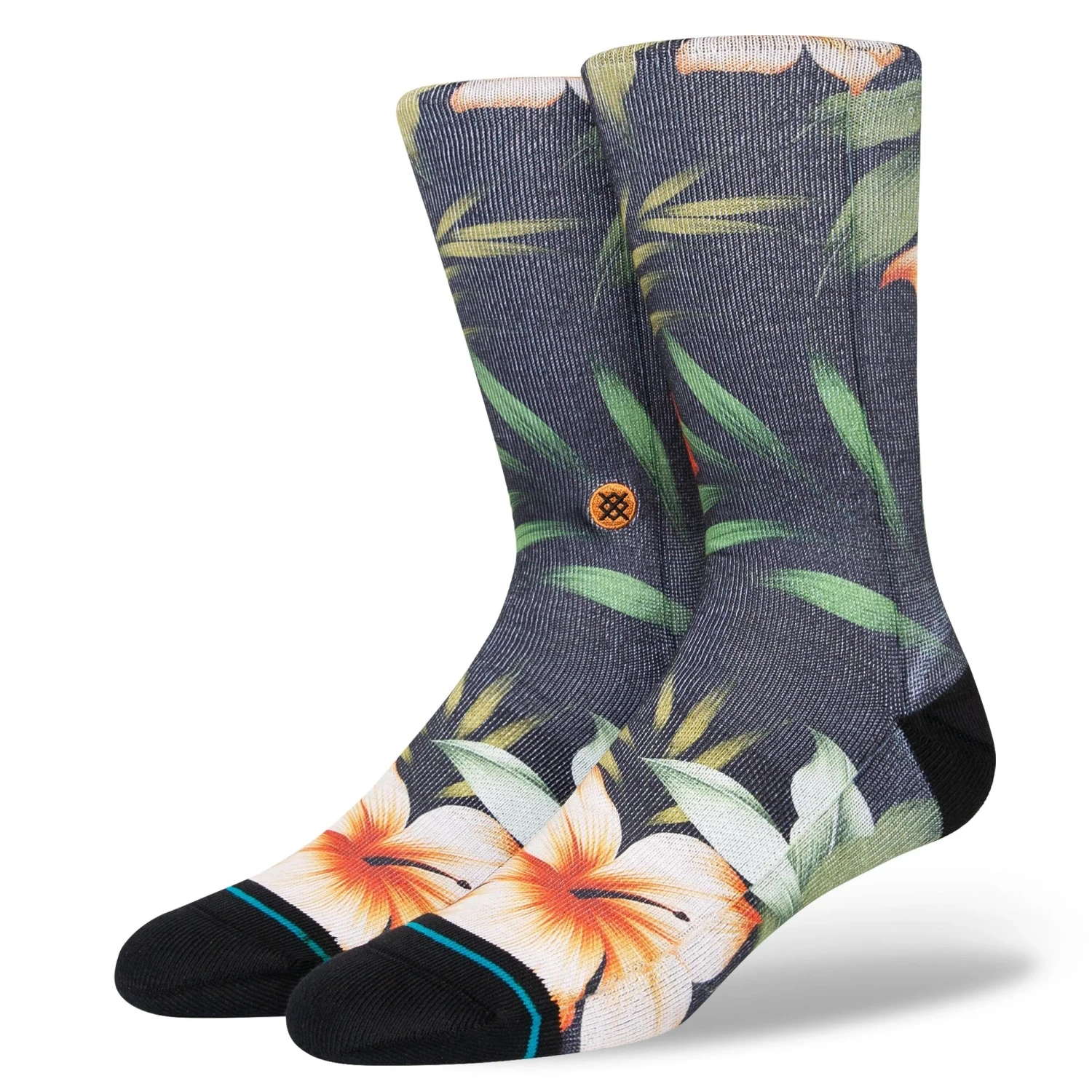Stance Cabana Crew Washed Black Socks
