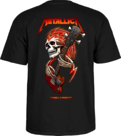 Powell Peralta OG Metallica Collab T Shirt - Black