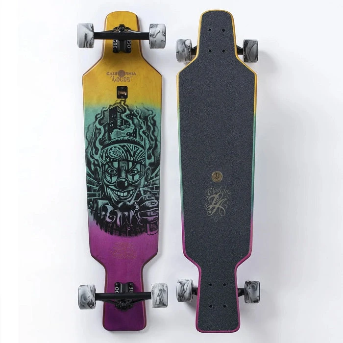 California Locos X Mister Cartoon Payaso Drop Through Longboard - 38"