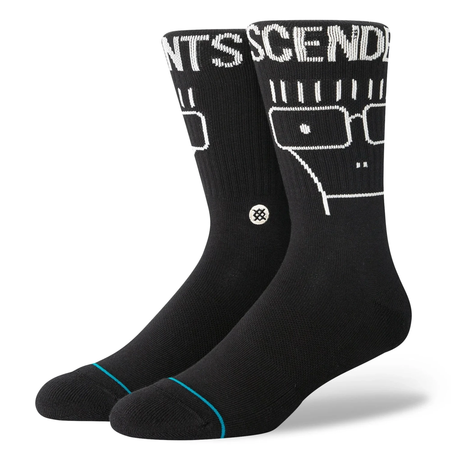 Stance Descendents Crew Washed Black Socks