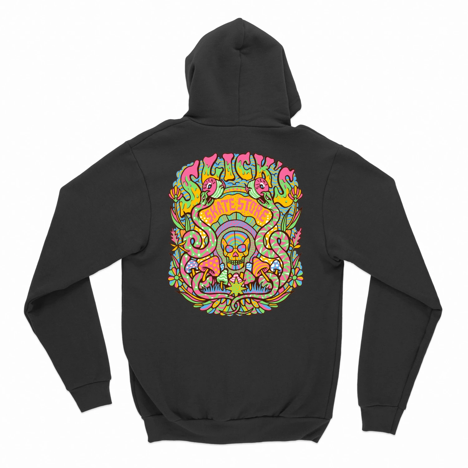 Slick's Skate Store Dia De Muertos Hoodie - Black