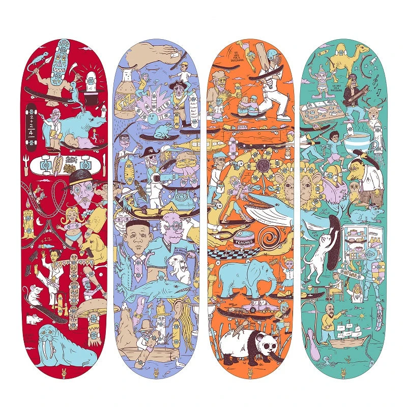 Drawing Boards 101 No3 Skateboard Deck - 8.25" - Image 2