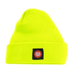 Slick's Monogram Beanie - Fluorescent Yellow