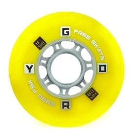 Gyro F2R Inline Skates Wheels - Yellow Set Of 4
