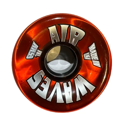 Air Waves Clear Orange Wheels 65mm - Set Of 4