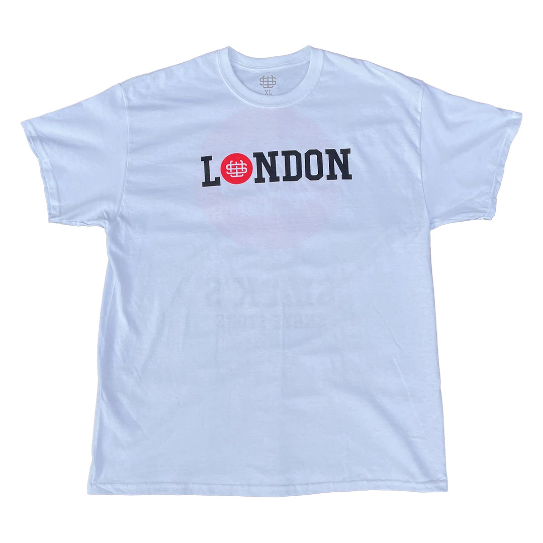 Slicks Skate Store London Monogram Kids T Shirt - White