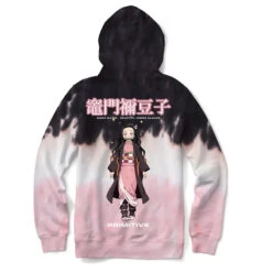Primitive X Demon Slayer Nezuko Kamado Washed Hoodie - Pink