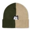 RIPNDIP Lord Nermal Split Beanie - Moss/Stone