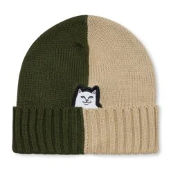 RIPNDIP Lord Nermal Split Beanie - Moss/Stone