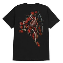 Primitive Marvel X Nychos Deadpool T Shirt - Black