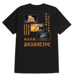 Primitive X Demon Slayer 2 Thunder T Shirt - Black