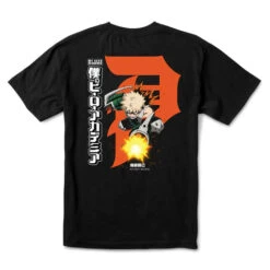 Primitive X My Hero Academia Dirty P Katsuki Bakugo T Shirt - Black