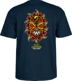 Powell Peralta Guerrero Mask T Shirt - Navy