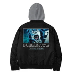 Primitive X Jujutsu Kaisen Mahito Bomber Jacket - Black