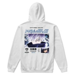 Primitive X Jujutsu Kaisen Satoru Hoodie - White