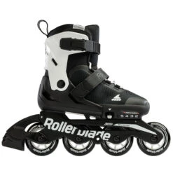 Rollerblade Microblade Adjustable Kids Skates - Black/White