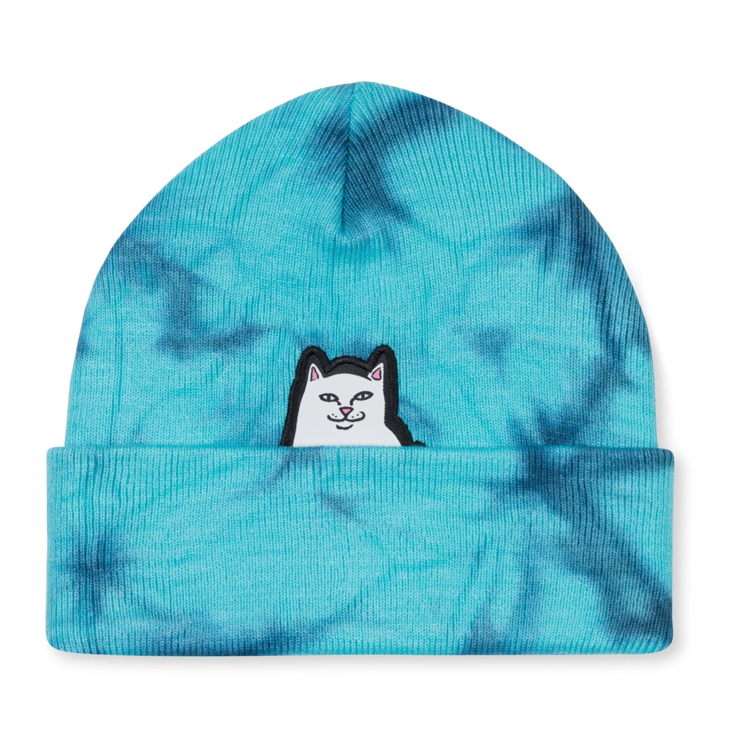 RIPNDIP Lord Nermal Beanie - Navy/Aqua Lighning Wash