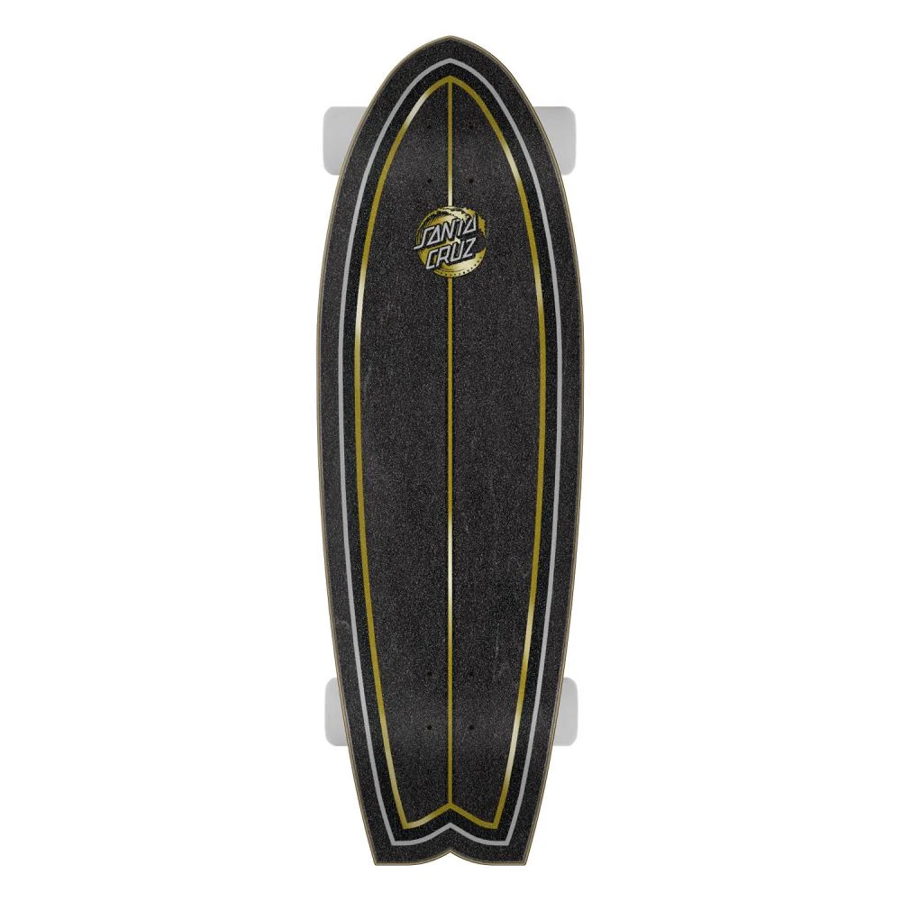 Santa Cruzer Holo Wave Dot Shark Cruiser Skateboard - 27.7" - Image 2