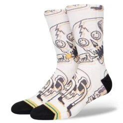 Stance Talkin Heads Crew Vintage White Socks