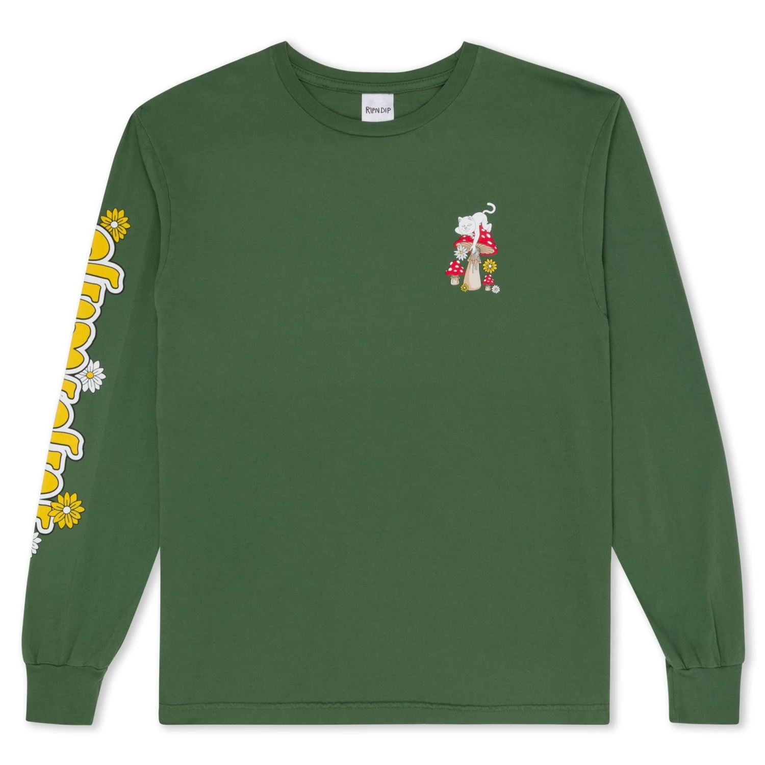 RIPNDIP Caterpiller Garden Long Sleeve - Olive - Image 2