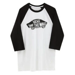 Vans Style 76 OTW Raglan Long Sleeve T-Shirt - White/Black
