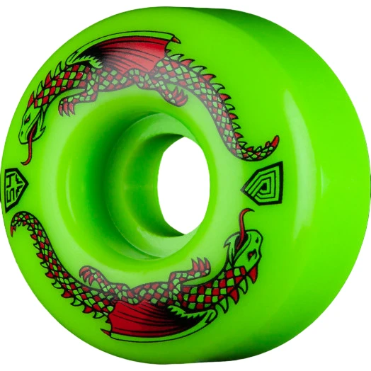 Powell Peralta Dragon Formula Green V4 Skateboard Wheels - 54mm 93a