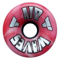 Air Waves Red/White Swirl Wheels 65mm - Set Of 4