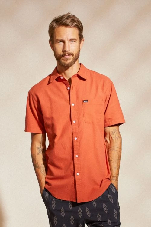 Brixton Charter Oxford S/S Woven Shirt - Autumn - Image 2