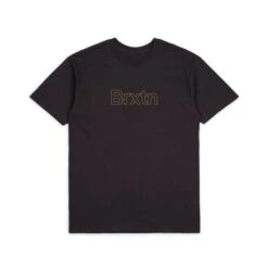 Brixton Gate Standard T Shirt - Black/Gold