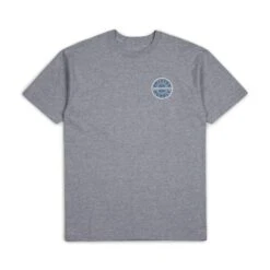 Brixton Oath Standard T Shirt - Heather Grey