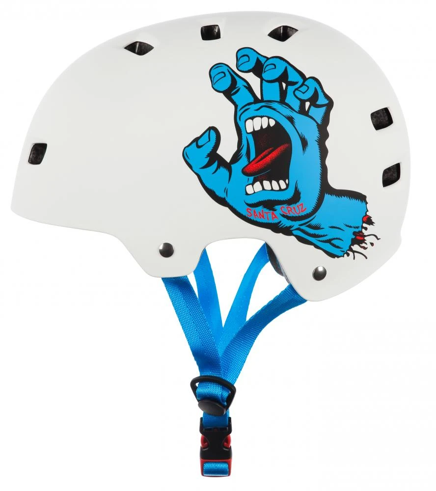 Bullet X Santa Cruz Screaming Hand Helmet - Matt White