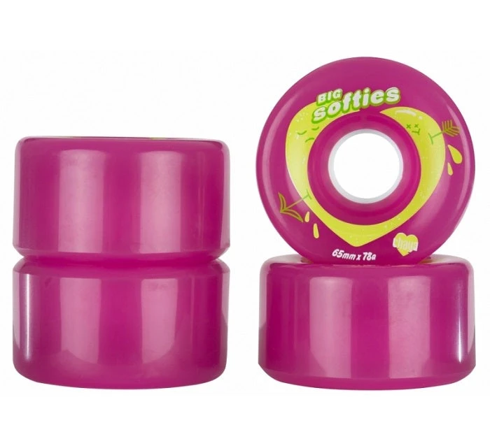 Chaya Big Softies Roller Skate Wheels Pink 65mm 78a - 4 Pack - Image 2