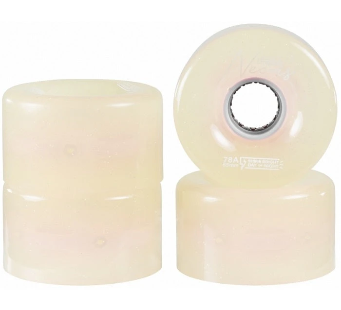 Chaya Neons LED Light Up Roller Skate Wheels White 65mm 78a - 4 Pack - Image 2
