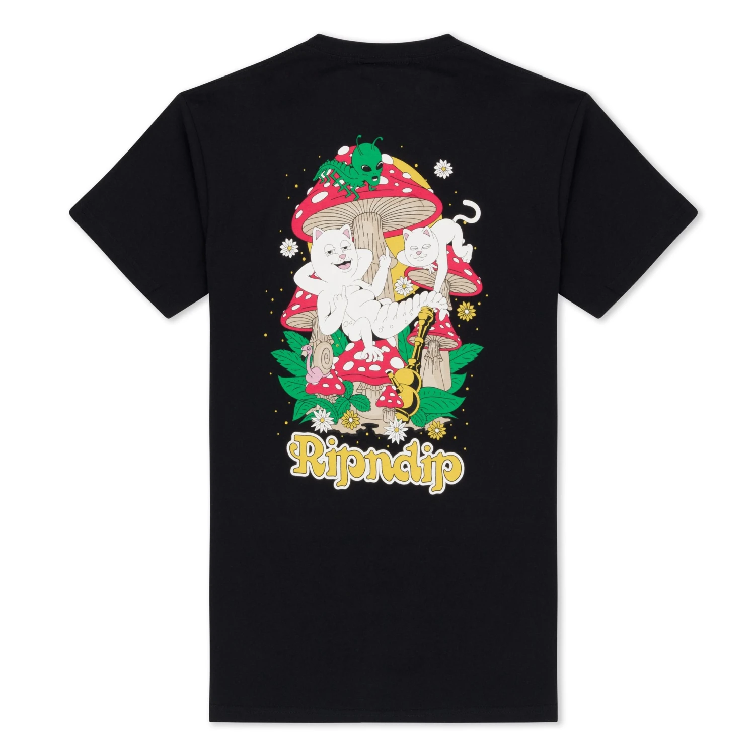 RIPNDIP Caterpiller Garden T Shirt - Black