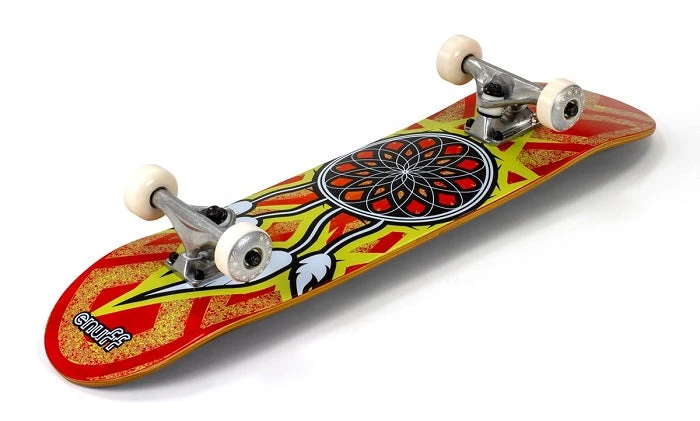 Enuff Dreamcatcher Mini Skateboard - Orange/Yellow 7.25" - Image 2