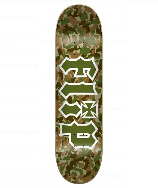 Flip Combat Green Skateboard Deck - 8.25"