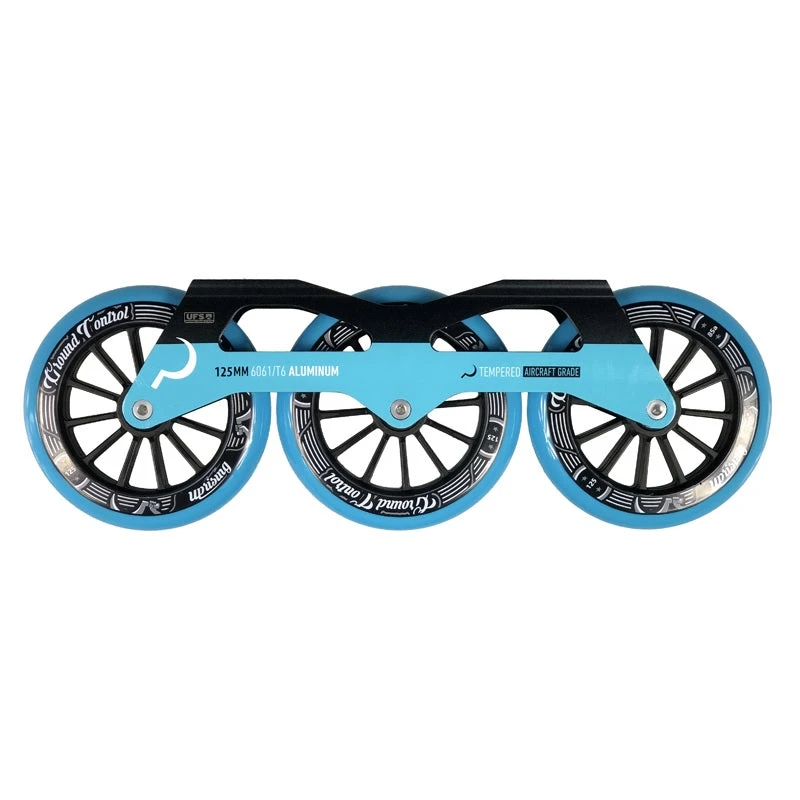 Ground Control Tri Skate Frame V3 125mm Complete Setup - Turquoise