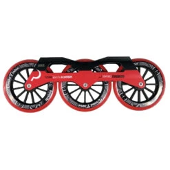 Ground Control Tri Skate Frame V3 125mm Complete Setup - Red