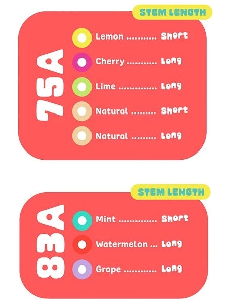 Gumball Cherry Long Toe Stops - 30mm 75a - Image 3