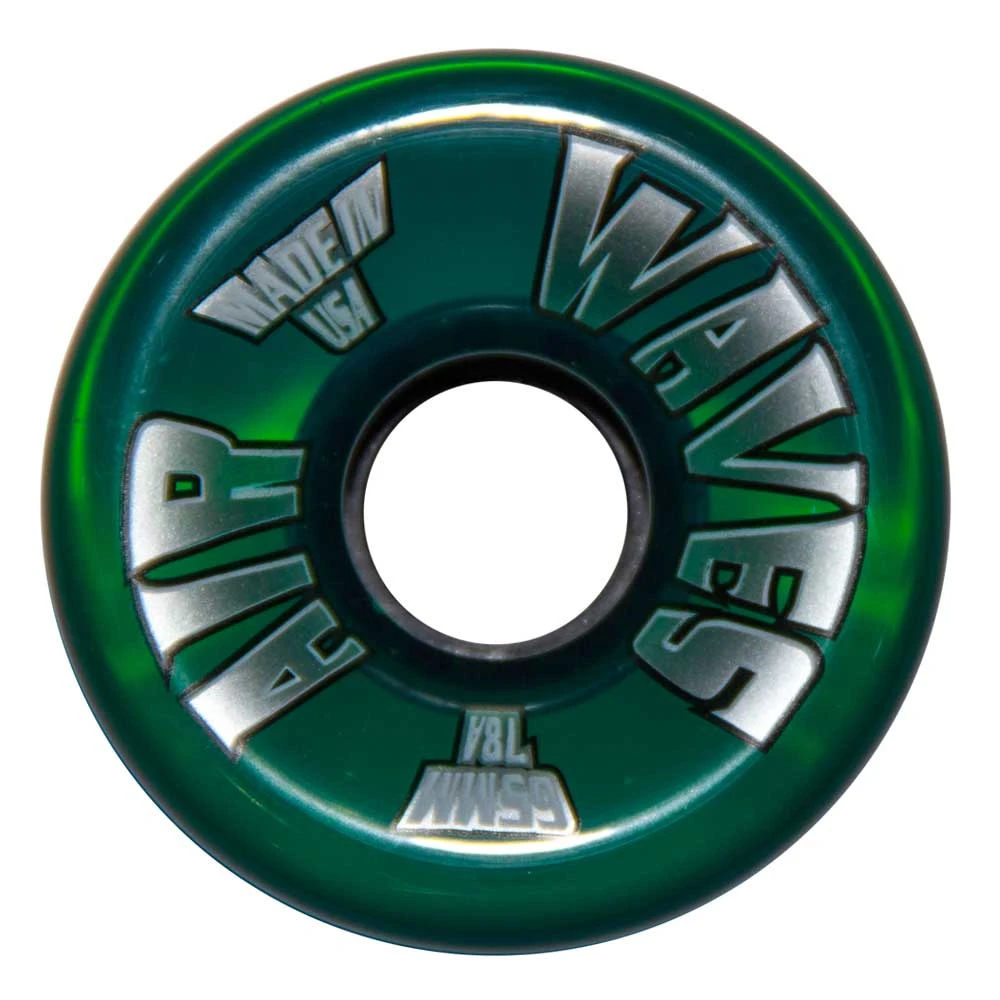 Air Waves Clear Green Wheels 65mm - Set Of 4