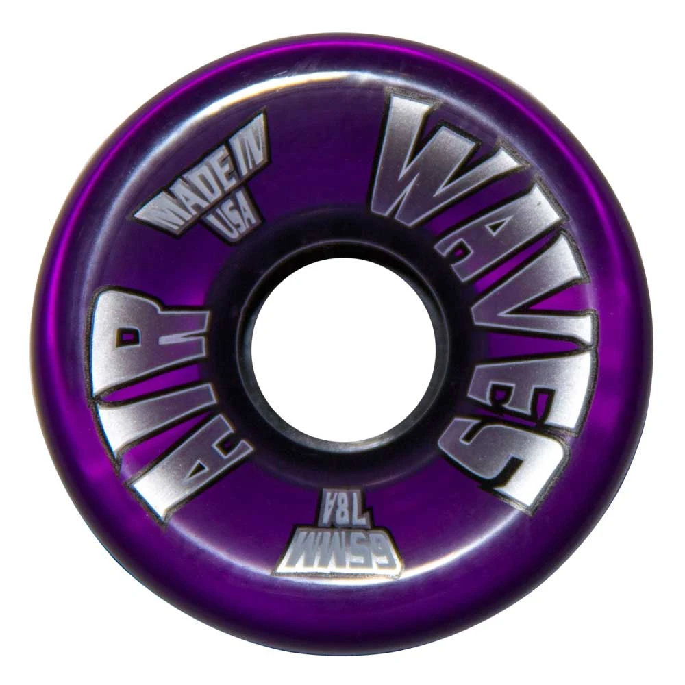 Air Waves Clear Purple Wheels 65mm - Set Of 4
