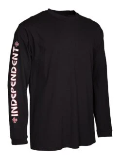 Independent Bar Cross Long Sleeve T - Black